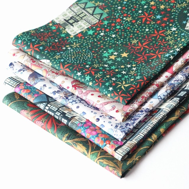 【定形外郵便なら送料無料】◎リバティ・ファブリックスお試しセット◎2025AW カットクロス5枚セット『Festive Collection』