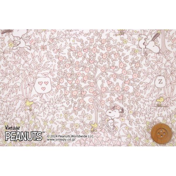 【サンドウオリジナルカラー】PEANUTS(TM)×リバティ・ファブリックス タナローン（Woodstock Day サクラパステル）ウッドストック・デイ／30cm【DC33936・J24F】