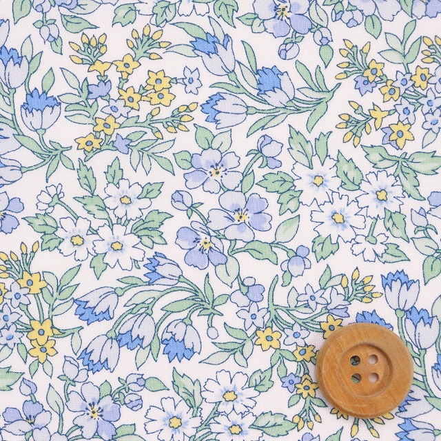 リバティ・ファブリックス タナローン（Nazanin ナザニン）ブルー【26-36361013・26BU】