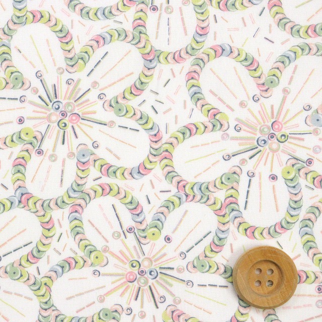 リバティ・ファブリックス タナローン（Sequin Scatter シークイン・スキャッター）ペール【26-36361029・26AU】