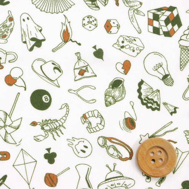 リバティ・ファブリックス タナローン（Teddy Tarrant テディ・タラント）カーキ【26-36361044・26BU】