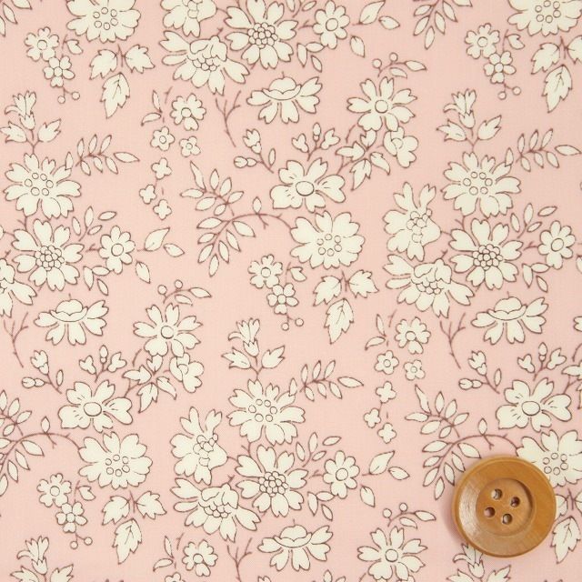 リバティ・ファブリックス タナローン（Capel カペル）ライトピンク／100cm【3333055・LSE】