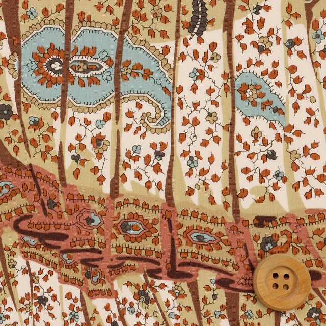 リバティ・ファブリックス タナローン（Fan ファン）ブラウン【06-3636292・YE】