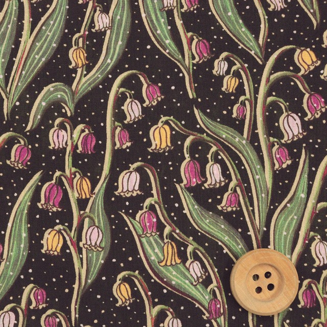 リバティ・ファブリックス タナローン（Kielo キエロ）ブラック【22-363J6815・AE】