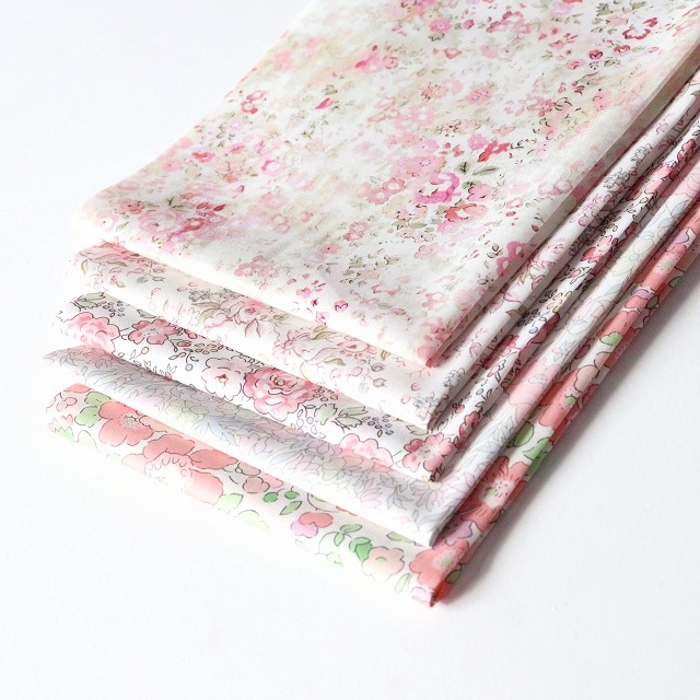 【定形外郵便なら送料無料】◎リバティ・ファブリックスお試しセット◎『SANDO’S Pink』カットクロス5枚セット