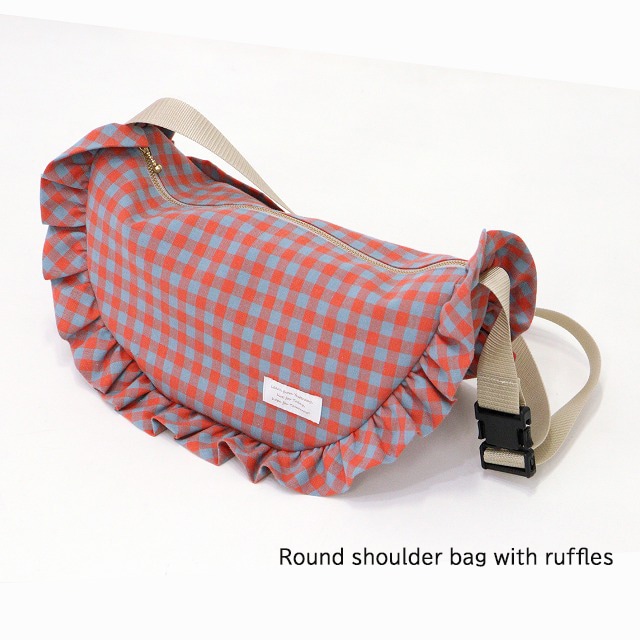 フリル付きラウンドショルダーバッグ【キット】