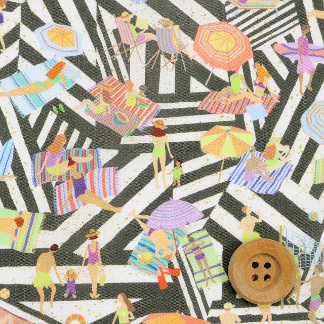 リバティ・ファブリックス タナローン（Shoreline ショアライン）ブラック【25-363J75920・26BU】