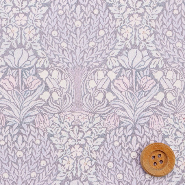 リバティ・ファブリックス タナローン（Hanley Forest ハンリー・フォレスト）ペールパープル【25-363J75926・26CU】
