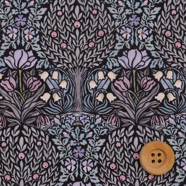 リバティ・ファブリックス タナローン（Hanley Forest ハンリー・フォレスト）ダークグレー【25-363J75926・26DU】