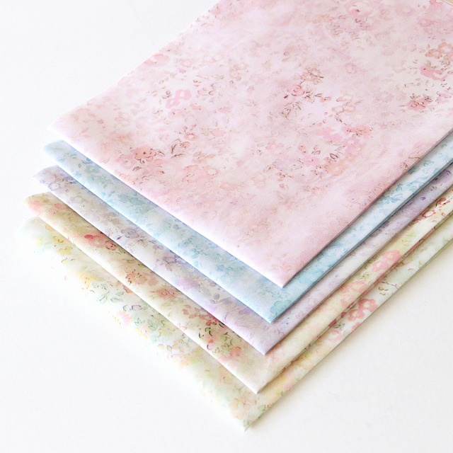 【定形外郵便発送なら送料無料】◎リバティ・ファブリックスお試しセット◎『Umbria』カットクロス5枚セット（26年サンドウ限定カラー）