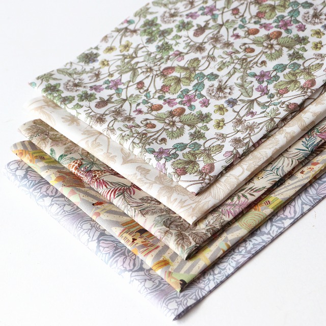 【定形外郵便なら送料無料】◎リバティ・ファブリックスお試しセット◎2026SS カットクロス5枚セット『Ceramic Bloom』