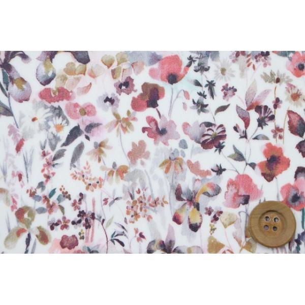 リバティ・ファブリックス タナローン（Felda フェルダ）ピンク＆グレー/定番／40cm【21-3631116・AE（21AT）】