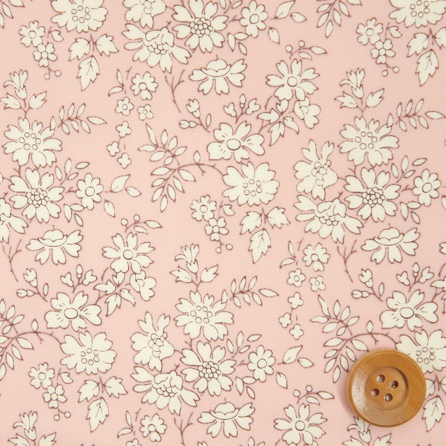 リバティ・ファブリックス タナローン（Capel カペル）ライトピンク／50cm【3333055・LSE】
