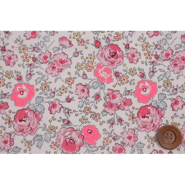 リバティ・ファブリックス タナローン（Felicite フェリシテ）ピンク（ネオンカラー）／30cm【97-3637113N・J22C】