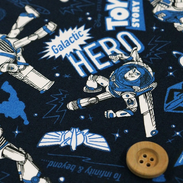 Disney 2022 BTS バズ・ライトイヤー／ネイビ―【オックス生地】