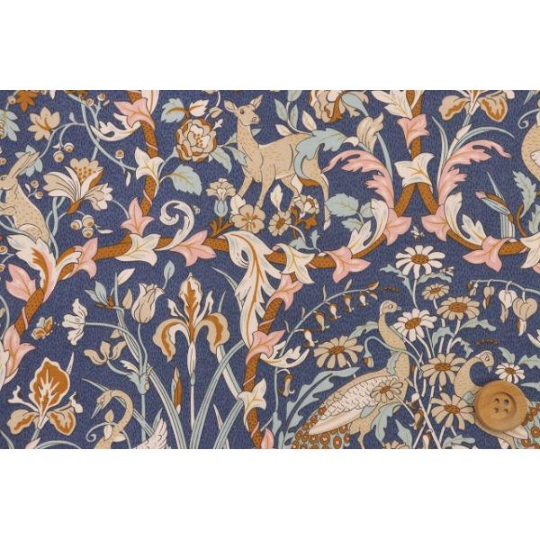 リバティ・ファブリックス タナローン（Joan ジョーン）ブルー／30cm【25-3635222・25AU】