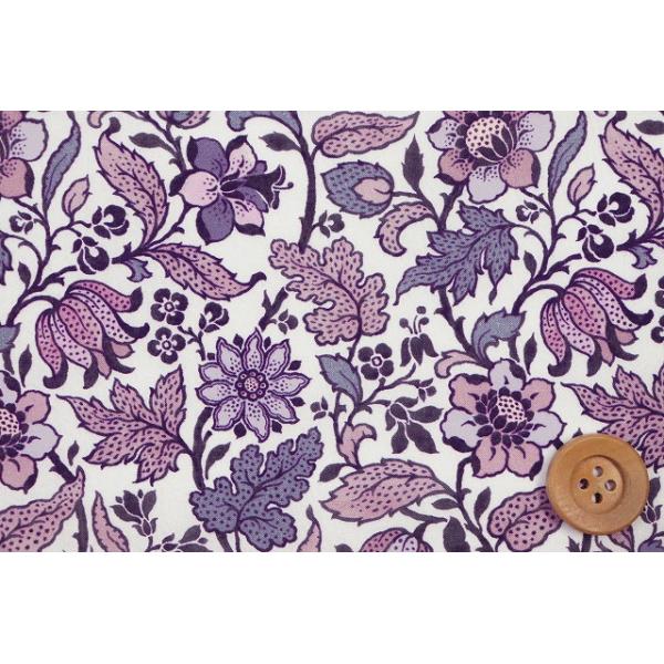 リバティ・ファブリックス タナローン（Emery Walker エメリー・ウォーカー）パープル／50cm【20-36302103・ZE】