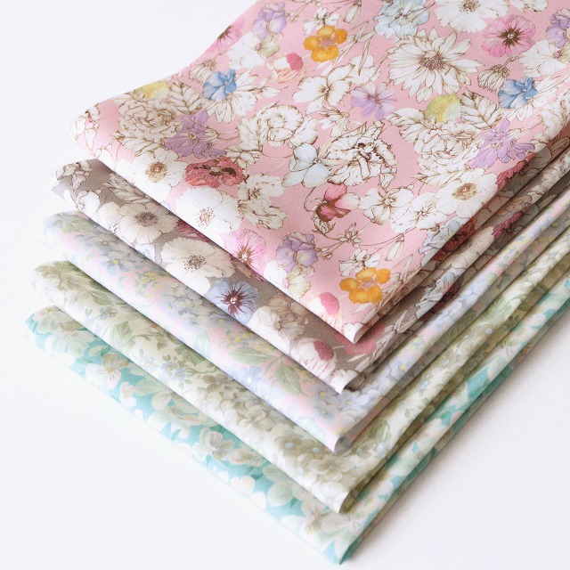 【定形外郵便なら送料無料】◎リバティ・ファブリックスお試しセット◎2026SS カットクロス5枚セット『Organic Tana Lawn Vol.5』