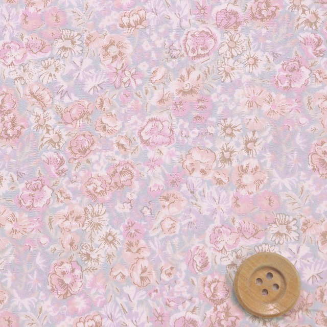 【サンドウオリジナルカラー】リバティ・ファブリックス タナローン（Chive チャイブ）スカイミスト【3639003・J26F】