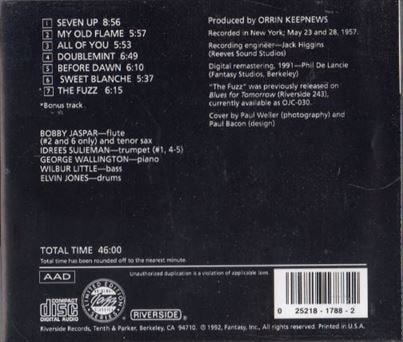 【中古】 Bobby Jaspar ボビージャスパー / Revisited BOBBY JASPAR / ボビー・ジャスパー商品一覧｜PUNK｜ディスク