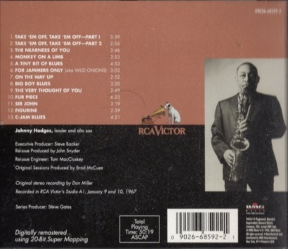 Johnny Hodgesジョニー・ホッジスTriple Play | 海外ジャズ