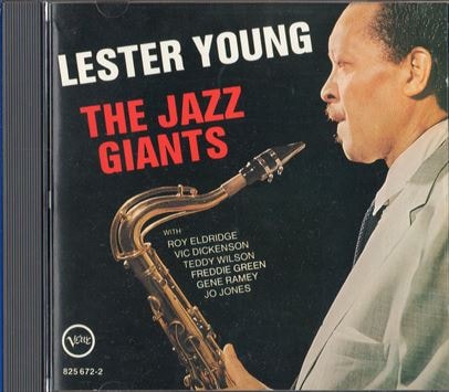 ビンテージ！★1987年 オランダ製 レスターヤング 額付 ポスター JAZZ レスター・ヤング／LESTER YOUNG 全21曲（Lester Young）