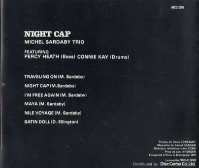 ミシェル・サルダビー／Night Cap(DISQUES DEBS 仏盤）