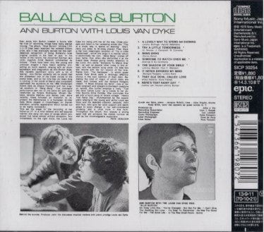 Ann Burtonアン・バートンBallads and Burton(BLU-SPEC CD 2) | 海外