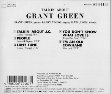 Grant Greenグラント・グリーン/トーキン・アバウト | 海外ジャズ 