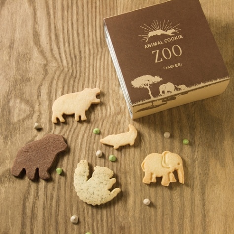 アニマルクッキー　ブラウン缶