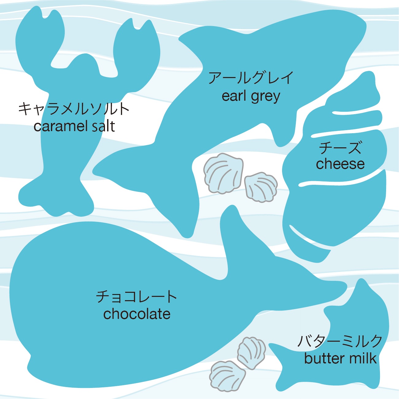 アニマルクッキー　ブルー缶