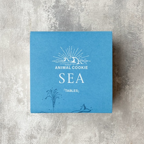 アニマルクッキー　ブルー缶