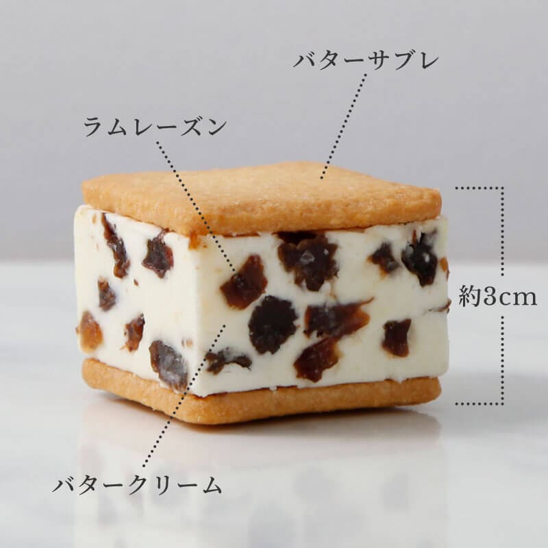 バターケーキと生チョコバターサンド 堀江バターサンド スペシャルBOX【8種8個入】｜tables labo ONLINE