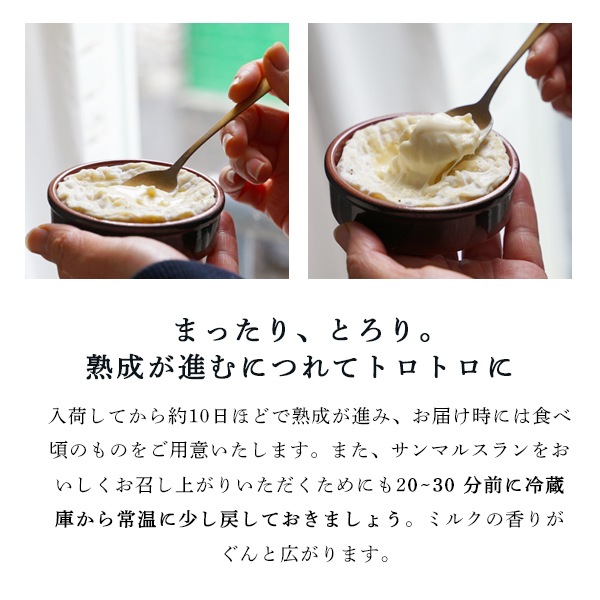 【パリ直送】サンマルスラン 80g(総重量190g)｜AOP認証 フランス産 ソフトチーズ｜陶器ごと焼いて楽しめる贅沢チーズ