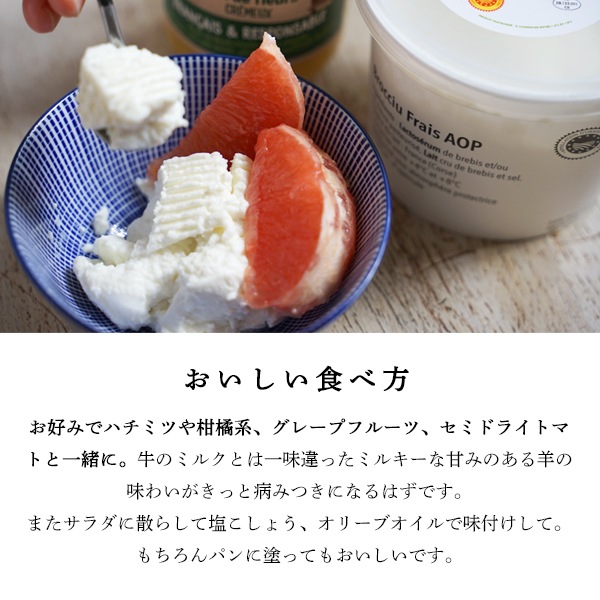 【今季終了：2025年11月再開予定】 コルシカ島産 ブロッチュ A.O.P. (450g) 羊乳 食べやすい フレッシュチーズ 希少 珍しい 新鮮 フレッシュ フランス直送 季節商品 【無くなり次第今季終了】