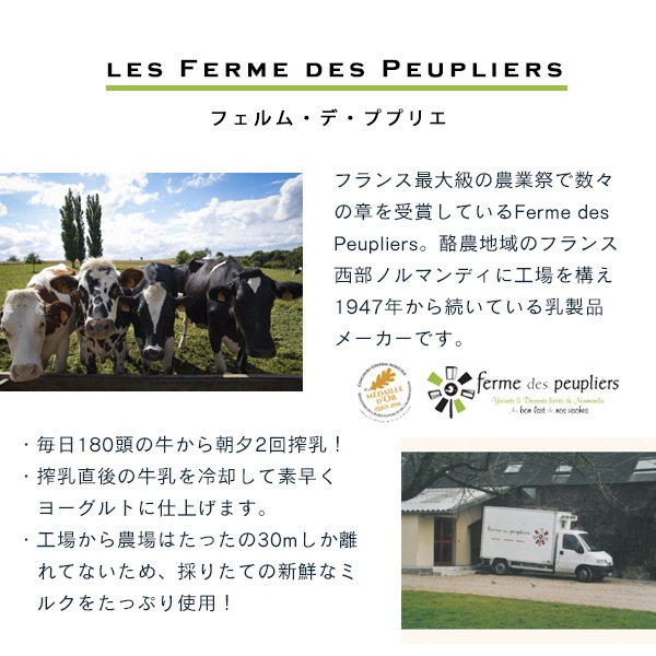 ヨーグルト ププリエ ブラッセ プレーン 140g （総重量は200g） セット フランス産 ヨーグルト