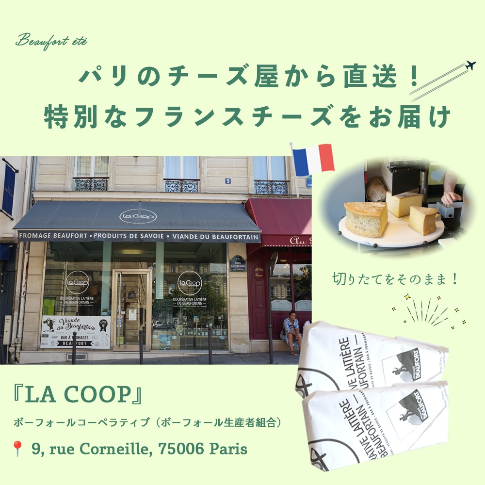【緊急追加！】9/21 正午〆★予約販売限定★【送料無料】フランス サヴォワ地方特産品 選べる2個セット｜ボーフォール チーズ 250g / 無塩バター 250g｜パリのチーズ屋から直送 真空包装 日本未入荷【9/23〜順次出荷】ショップカード 簡易パンフレット付 【同梱不可】