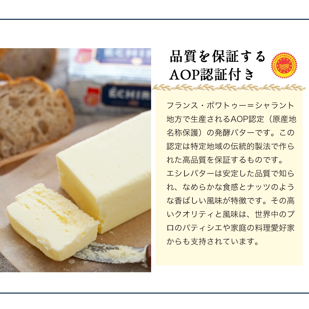 【送料無料・3個セット】エシレ 有塩バター 100g×3個セット｜AOP認証 フランス産 発酵バター 殺菌乳｜ブロックタイプ ECHIRE パリ直送