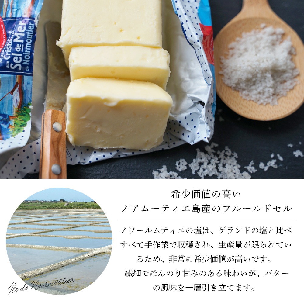 【送料無料・5個セット】セルドメール 海塩バター 500g×5個セット｜グランフェルマージュ社製 フランス産 発酵バター｜フルールドセル 天然海塩｜Grand Fermage Sel de Mer パリ直送