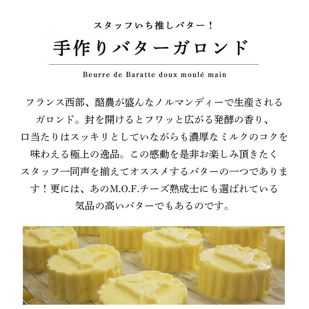 【送料無料・6個セット】ガロンド 有塩バター 250g×6個セット｜Reo社製 フランス ノルマンディー産 発酵バター 手作り 殺菌乳 日本未入荷｜Le Gaslonde パリ直送