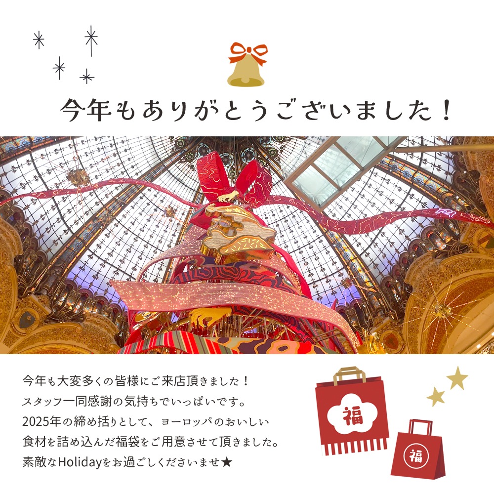福袋 】2025年 歳末プレミアム福袋 mini｜豪華6種8品入り 約1.4kg