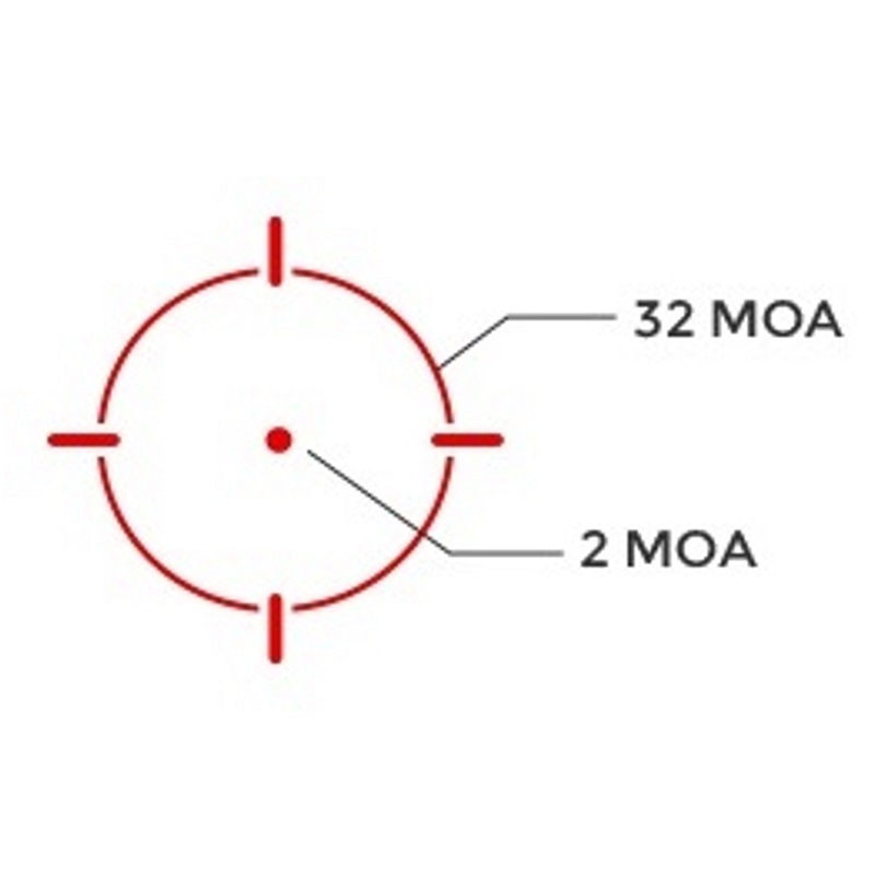 HOLOSUN EPS-RD-MRS Open Reflex Solar Failsafe レッド サークルドット ダットサイト RMRアダプタープレート付属