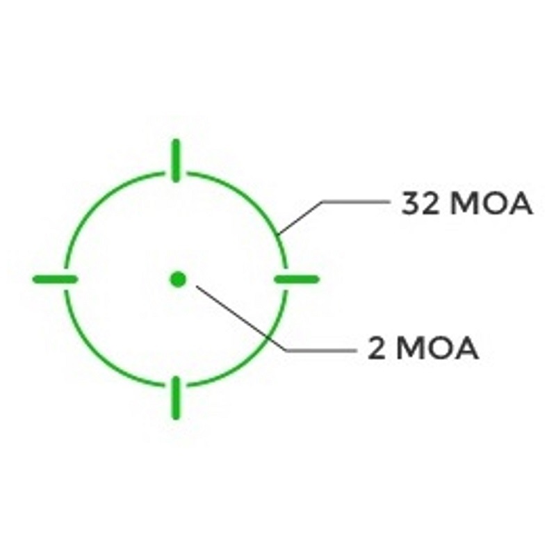 HOLOSUN EPS-CARRY-GR-MRS  Open Reflex  Solar Failsafe グリーン サークルドット ダットサイト RMScアダプタープレート付属