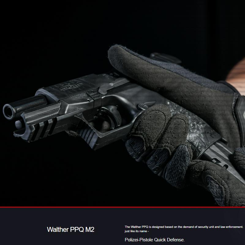 VFC WALTHER ワルサー New PPQ M2 4inch Slide ガスブローバック 正規日本版 ダブルマグ［予備マガジン付属］[SA3-PPQM2_S-BK02]
