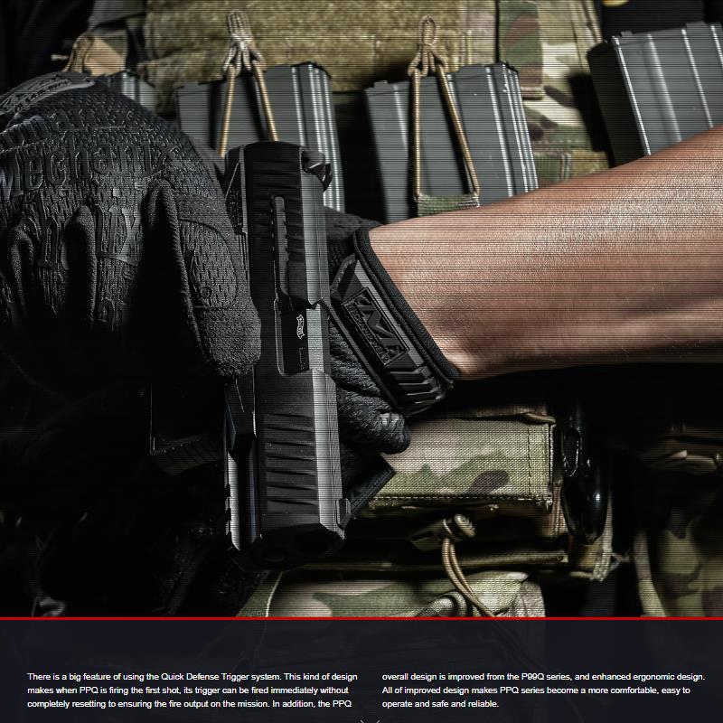 VFC WALTHER ワルサー New PPQ M2 4inch Slide ガスブローバック 正規日本版 ダブルマグ［予備マガジン付属］[SA3-PPQM2_S-BK02]