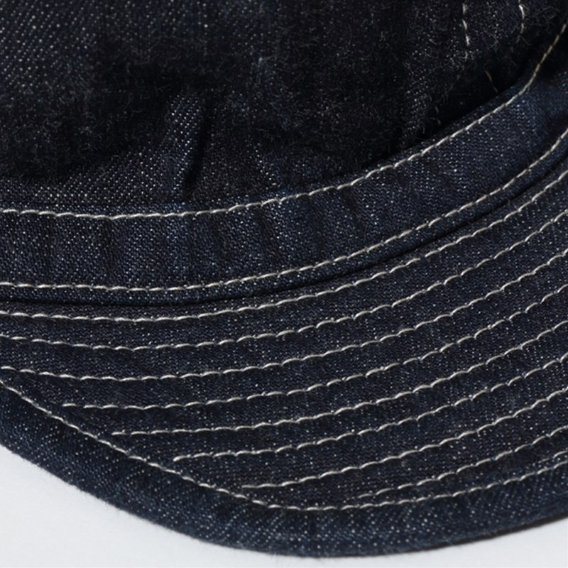 BUZZ RICKSON'S バズリクソンズ ARMY DENIM CAP SOLID MODEL 日本製 定番 ミリタリー アーミー デニム キャップ (MOD.) BR02308