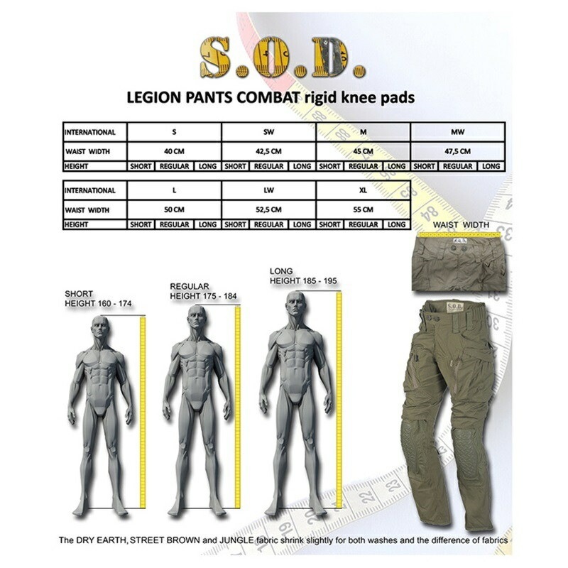 S.O.D. LEGION コンバット Ginoc Rigid BDU パンツ