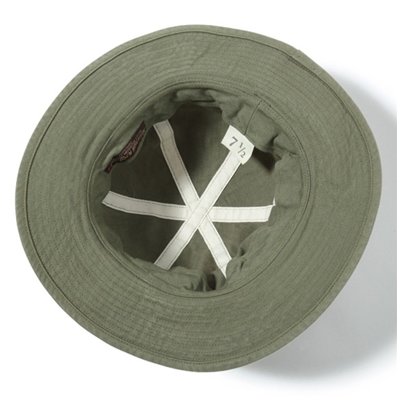 BUZZ RICKSON'S / バズリクソンズ AVIATION ASSOCIATES O.D. HERRINGBONE アーミー ハット Olive Drab 7_1/4  [BR02537] 