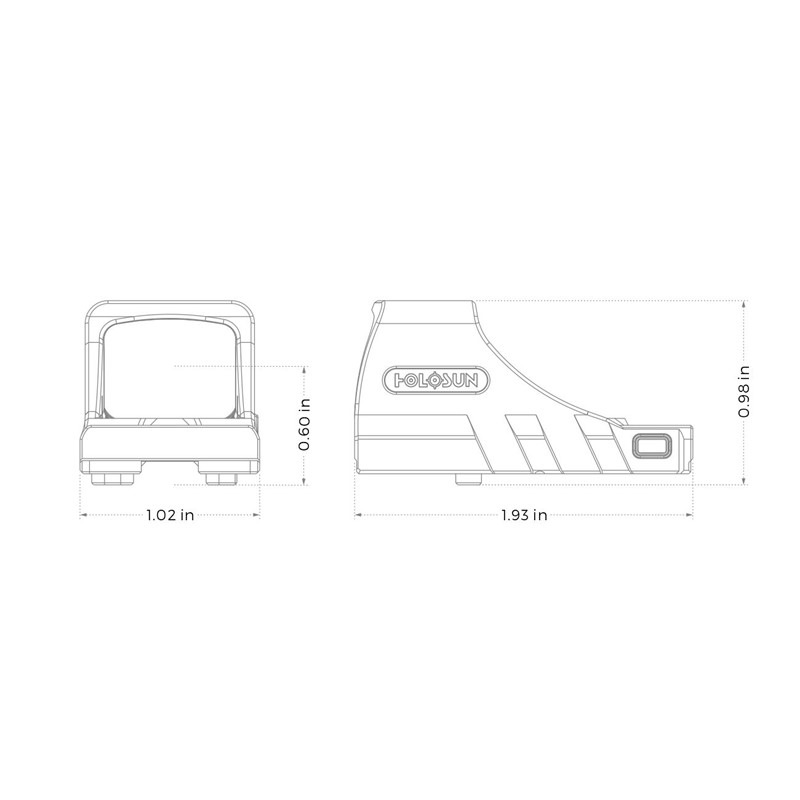 HOLOSUN SCS-PDP-GR Open Reflex Solar Charging グリーンドット ダットサイト BK
