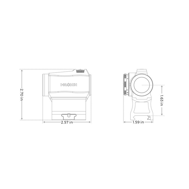 HOLOSUN HE503R-GD Micro ゴールド サークルドットサイト
